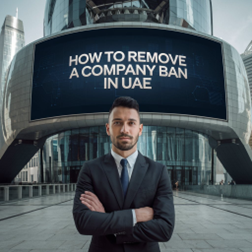 how to remove a company ban in uae