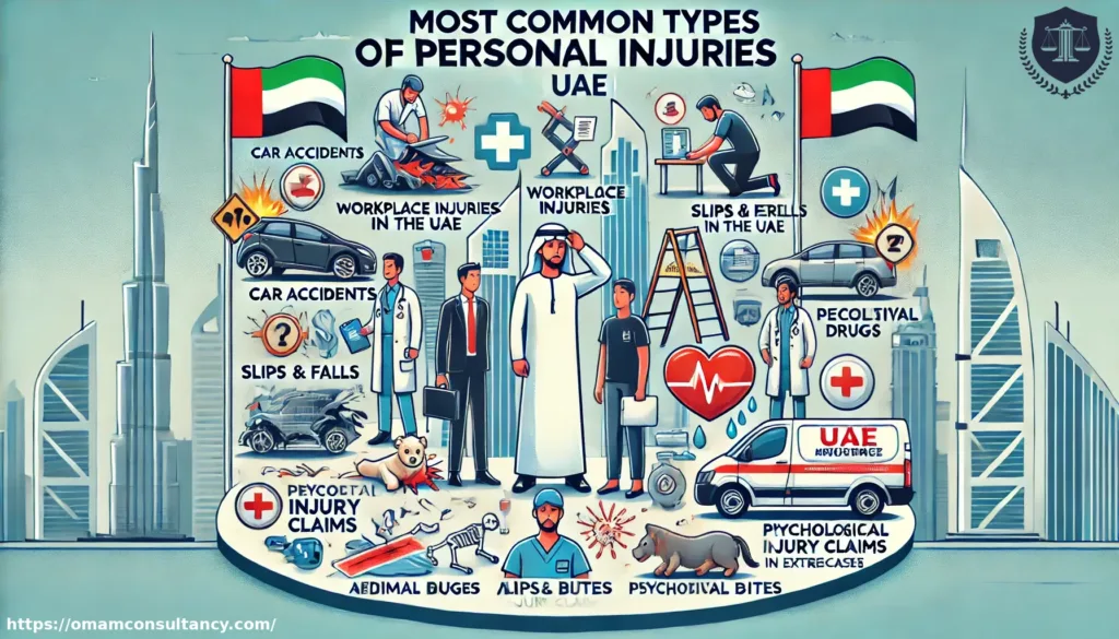 أنواع الإصابات الشخصية الأكثر شيوعًا